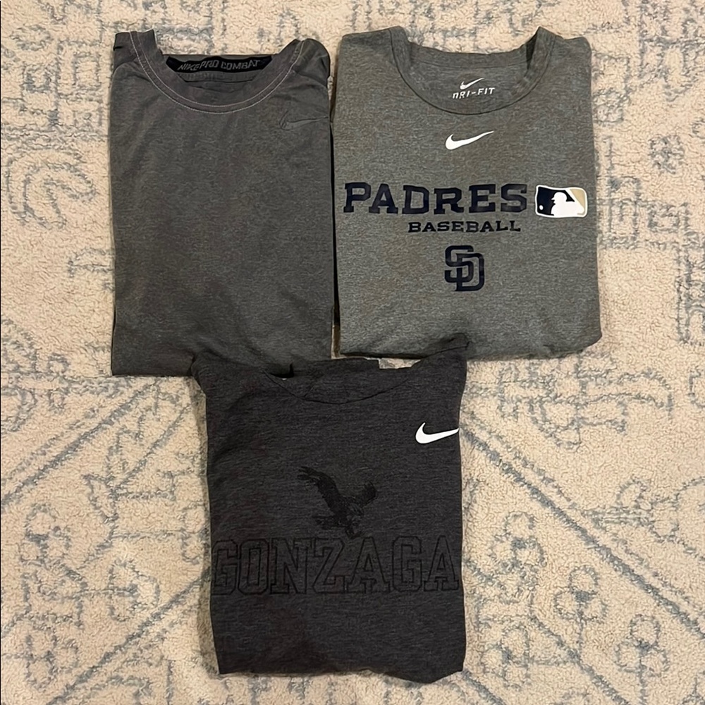 Nike Dri-FIT Lot – Padres MLB, Pro Combat, Gonzaga Hoodie – Men’s M/L